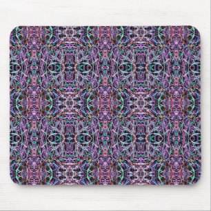 Tapis De Souris Rose violet géométrique