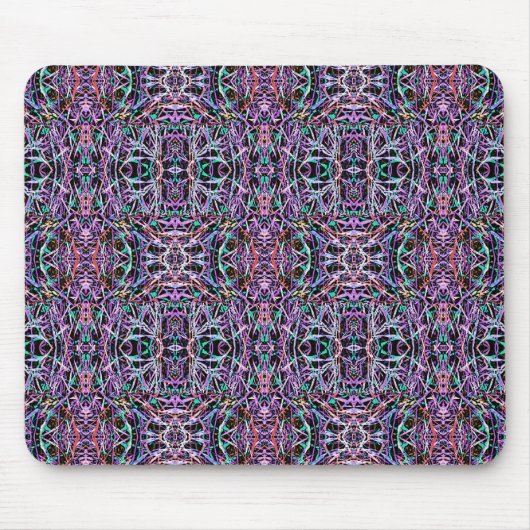 Tapis De Souris Rose violet géométrique (Devant)