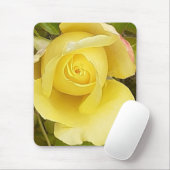Tapis De Souris Rosebud jaune (Avec souris)