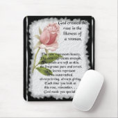 Tapis De Souris RoseImageofWomen (Avec souris)