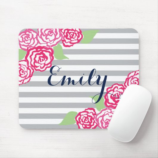 Tapis De Souris Roses (Avec souris)