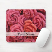 Tapis De Souris Roses à fleurs roses (Avec souris)