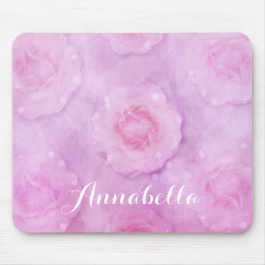 Tapis De Souris Roses aquarelle (Devant)