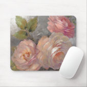 Tapis De Souris Roses avec le gris (Avec souris)