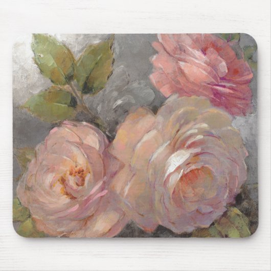 Tapis De Souris Roses avec le gris (Devant)