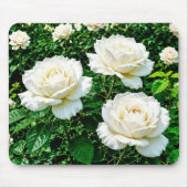 Tapis de souris Roses Blanches (Devant)