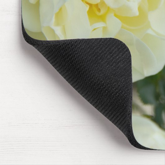 Tapis De Souris Roses blanches mignonnes pour positives (Coin)