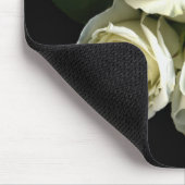 Tapis De Souris Roses blancs Mousepad (Coin)