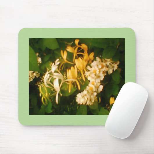 Tapis De Souris Roses de chou (Avec souris)