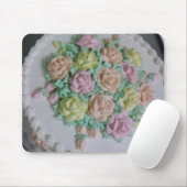 Tapis De Souris Roses de glaçage de Buttercream (Avec souris)