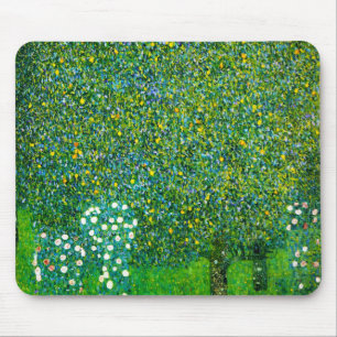 Tapis De Souris Roses de Gustav Klimt sous le poirier