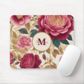 Tapis De Souris Roses de jardin opulent (Avec souris)