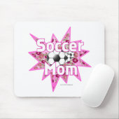 Tapis De Souris Roses de maman de football (Avec souris)