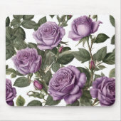 Tapis De Souris Roses de Rose pourpre, (Devant)