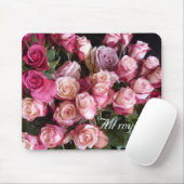 Tapis De Souris Roses de Valentine (Avec souris)