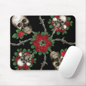 Tapis De Souris Roses des crânes n (Avec souris)