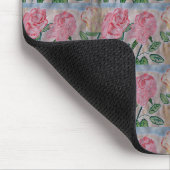 Tapis De Souris Roses d'été Abstraits (Coin)