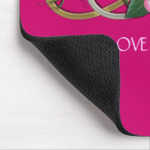 Tapis De Souris Roses d'or d'argent double infini (Coin)