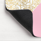 Tapis De Souris Roses d'or rose (Coin)