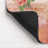 Tapis De Souris Roses et dentelle personnalisées Mousepad (Coin)