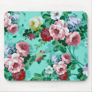 Tapis De Souris Roses et fleurs colorés