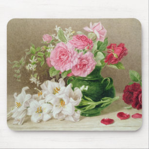 Tapis De Souris Roses et lis