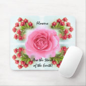 Tapis De Souris Roses Mousepad (Avec souris)