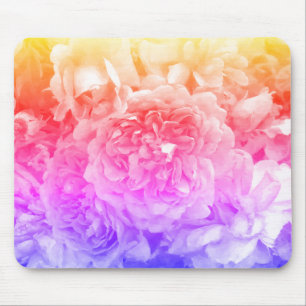 Tapis De Souris Roses multicolores, jaune, rose, pourpre