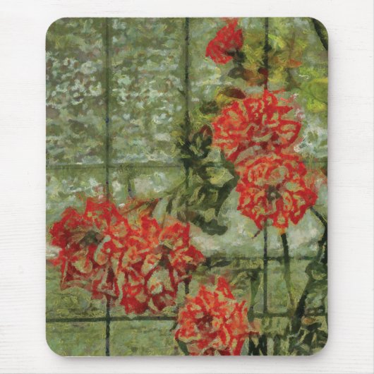 Tapis De Souris Roses oranges d'escalade (Devant)