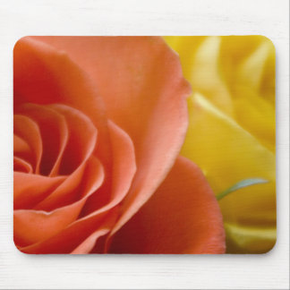 Tapis De Souris Roses oranges et jaunes