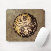 Tapis De Souris Roses rocailleux de Yin Yang (Avec souris)