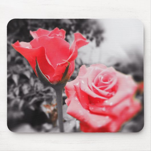 Tapis De Souris Roses Romantiques (Devant)