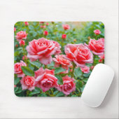 Tapis de souris Roses roses (Avec souris)