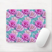 Tapis De Souris Roses roses 3D (Avec souris)