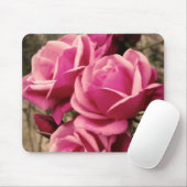 Tapis De Souris Roses roses de pirouette (Avec souris)