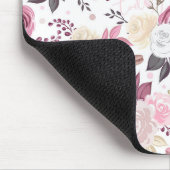Tapis De Souris Roses roses et crème Mousepad (Coin)