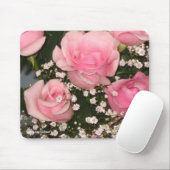 Tapis De Souris Roses roses Mousepad (Avec souris)