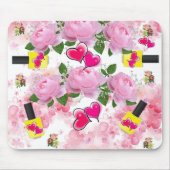 Tapis De Souris Roses Roses Roses Jaune Clou Polonais Pad Souris!  (Devant)