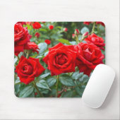 Tapis de souris Roses Rouges (Avec souris)
