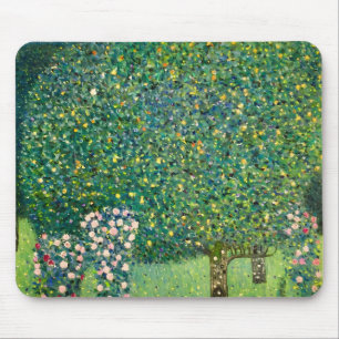 Tapis De Souris Roses sous les arbres Gustav Klimt  Impression d'a