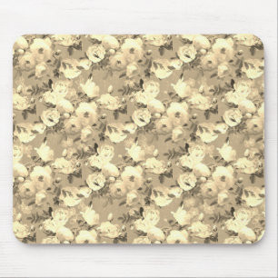 Tapis De Souris Roses sucrés sur Sepia
