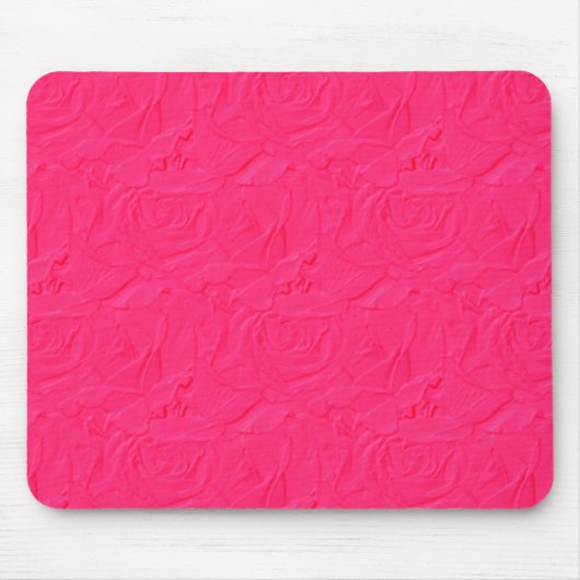 Tapis De Souris Roses texturés intégrés BUBBLEGUM PINK MOUSEPAD (Devant)