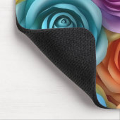 Tapis De Souris Roses Vibrantes (Coin)
