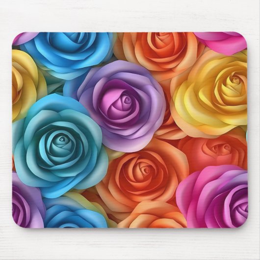 Tapis De Souris Roses Vibrantes (Devant)