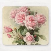 Tapis De Souris Roses victoriens roses chics minables (Devant)