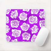 Tapis De Souris roses vintages violets Mousepad (Avec souris)