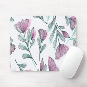 Tapis De Souris Roses violettes