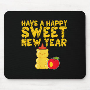 Tapis De Souris Rosh Hashanah Bonne Année Douce Chéri Ours Jewi
