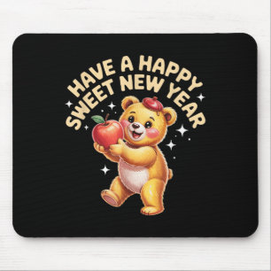 Tapis De Souris Rosh Hashanah Bonne Année Sucrée Ourson Juif