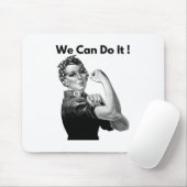 Tapis De Souris Rosie Le Riveter On Peut Le Faire (Avec souris)
